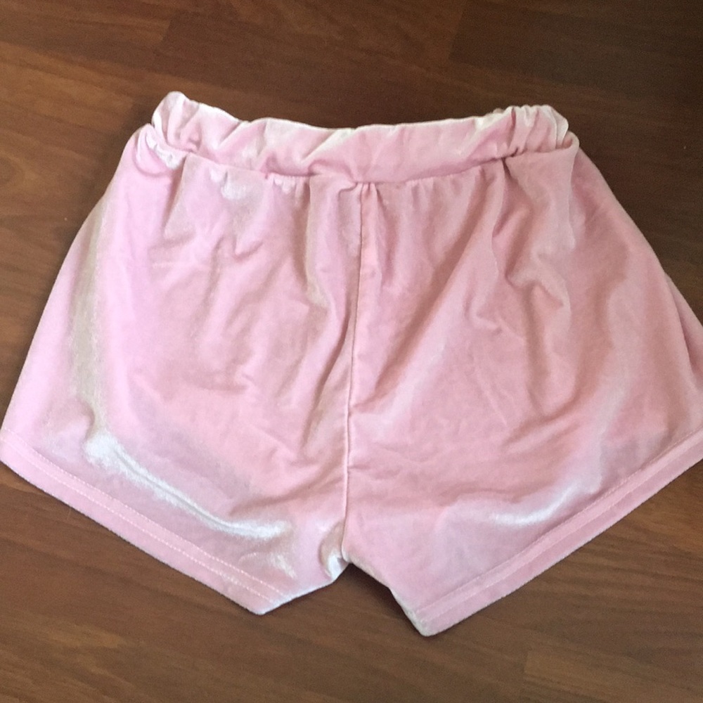 2 pairs of velvet shorts